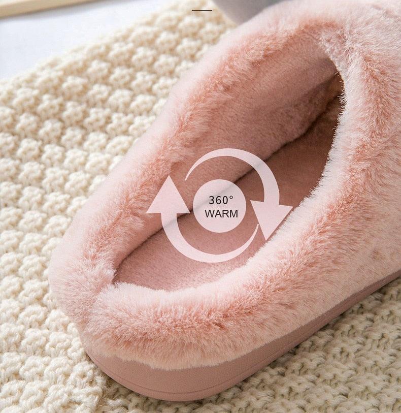 Women Winter Home Slippers Deer Elk Non-slip Soft Warm House Shoes Mens GIrs Indoor Bedroom Couples Floor Footwear Fuzzy House Slippers For Women Durable Furry Bedroom Slipper Lightweight And Non-Slip 6