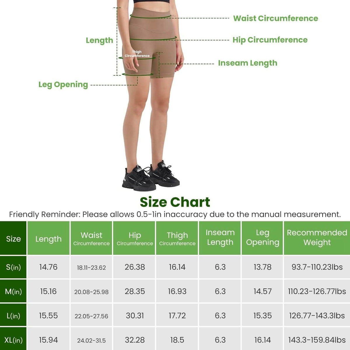 Women's High Waist Biker Shorts 12