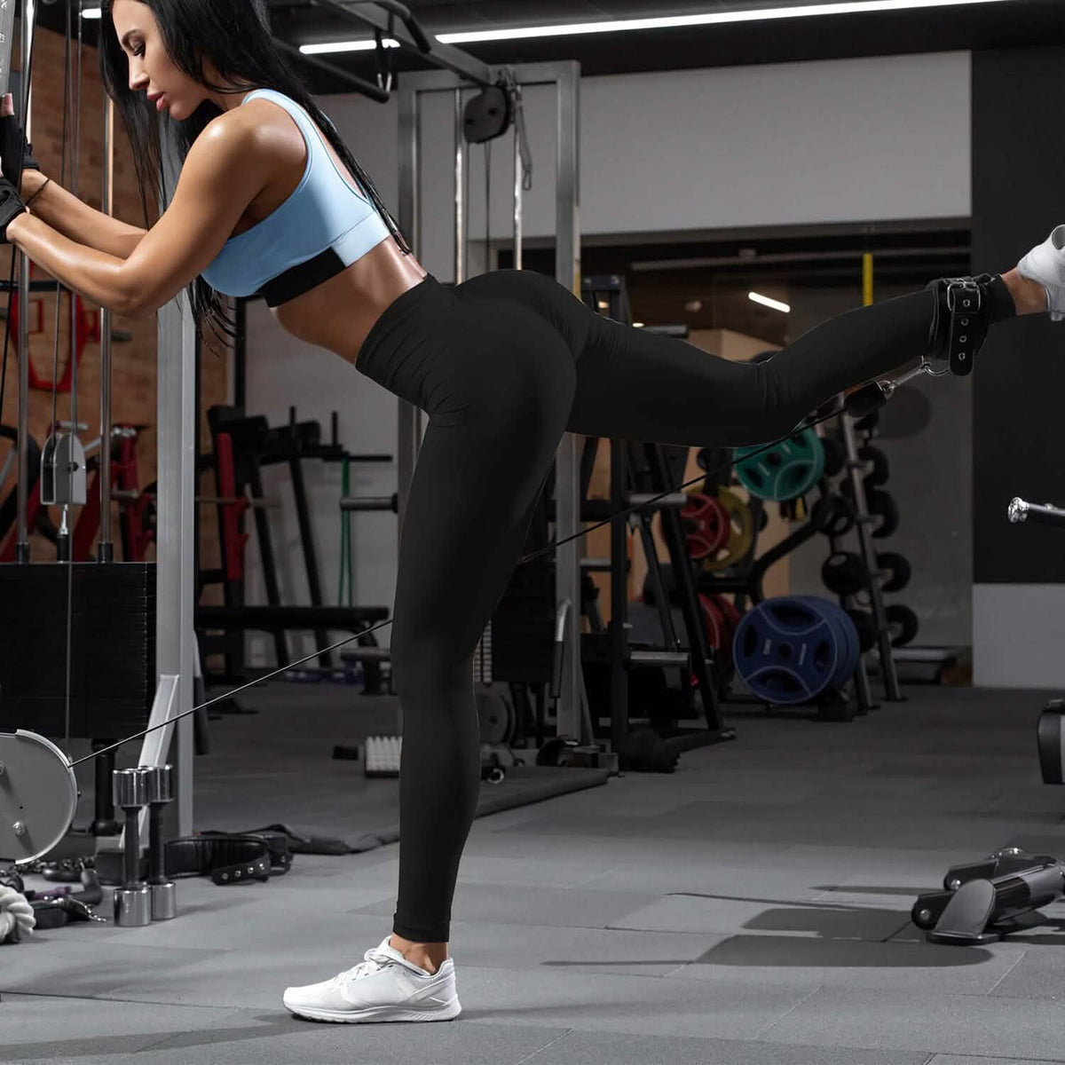 Women's High Waist Workout Leggings Tummy Control Compression with 25" Inseam No Front Seam 16
