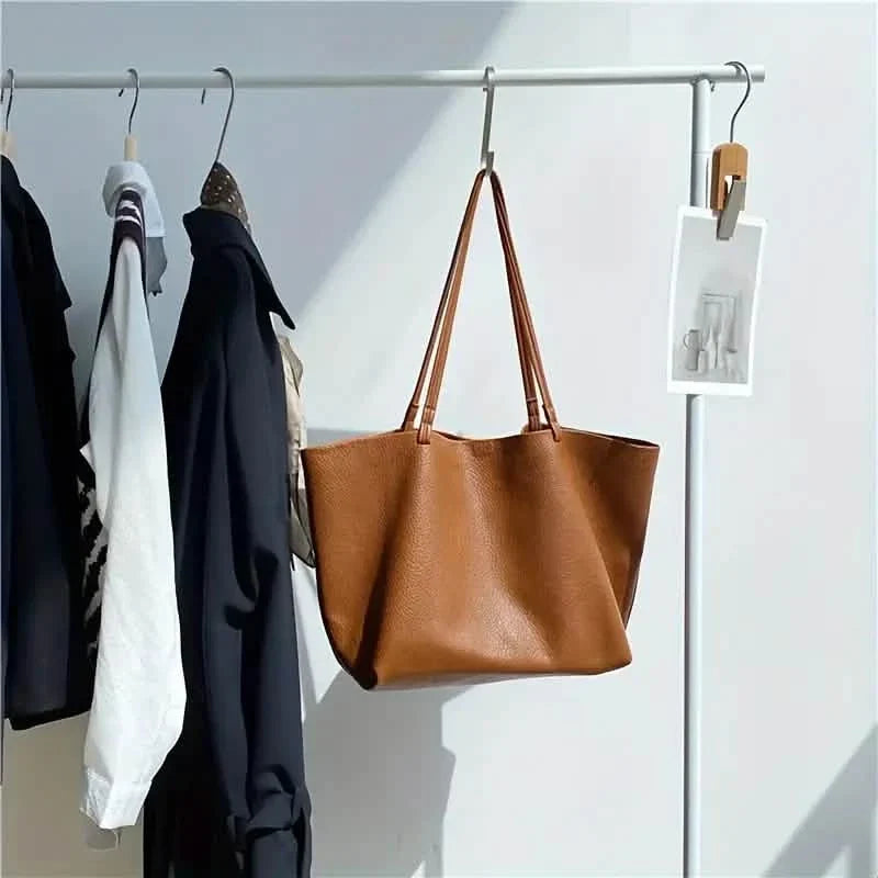 Women's Large Totes PU Leather Shoulder Bag Soft Purse Hobo Handbag Casual Top Handle Bag For Travel Work 6