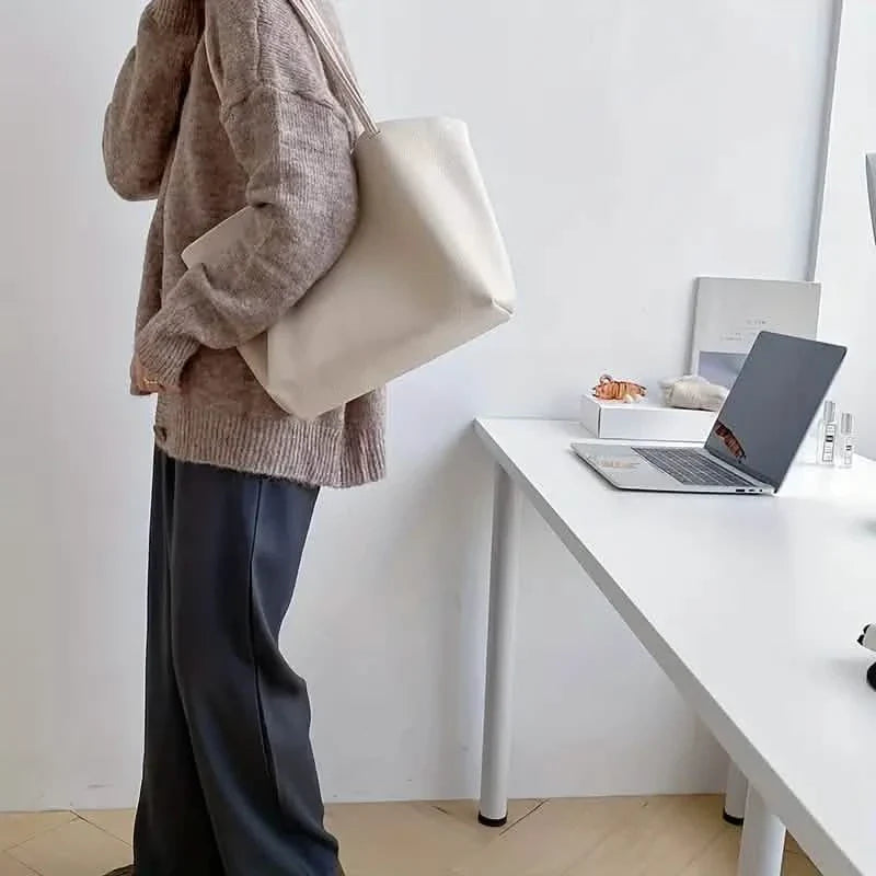 Women's Large Totes PU Leather Shoulder Bag Soft Purse Hobo Handbag Casual Top Handle Bag For Travel Work 10