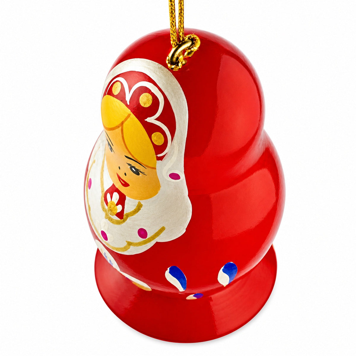 6 Wooden Dolls Christmas Ornaments 2